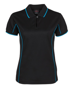 ACTIV EMBROIDERY DESIGNS. UNIFORMS. SHORT SLEEVE PIPING POLO. LADIES.