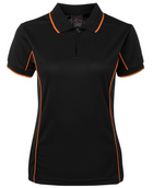 ACTIV EMBROIDERY DESIGNS. UNIFORMS. SHORT SLEEVE PIPING POLO. LADIES.