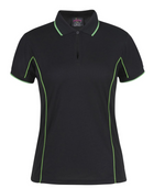 ACTIV EMBROIDERY DESIGNS. UNIFORMS. SHORT SLEEVE PIPING POLO. LADIES.