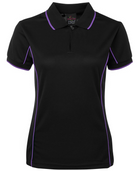 ACTIV EMBROIDERY DESIGNS. UNIFORMS. SHORT SLEEVE PIPING POLO. LADIES.