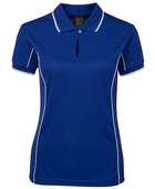 ACTIV EMBROIDERY DESIGNS. UNIFORMS. SHORT SLEEVE PIPING POLO. LADIES.