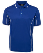 ACTIV EMBROIDERY DESIGNS. UNIFORMS. SHORT SLEEVE PIPING POLO. MENS.