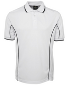 ACTIV EMBROIDERY DESIGNS. UNIFORMS. SHORT SLEEVE PIPING POLO. MENS.