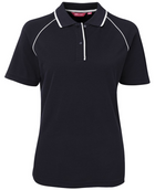 ACTIV EMBROIDERY DESIGNS. UNIFORMS.JB  RAGLAN POLO. LADIES.