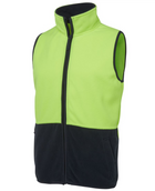 ACTIV EMBROIDERY DESIGNS. UNIFORMS. HI VIS POLAR VEST.