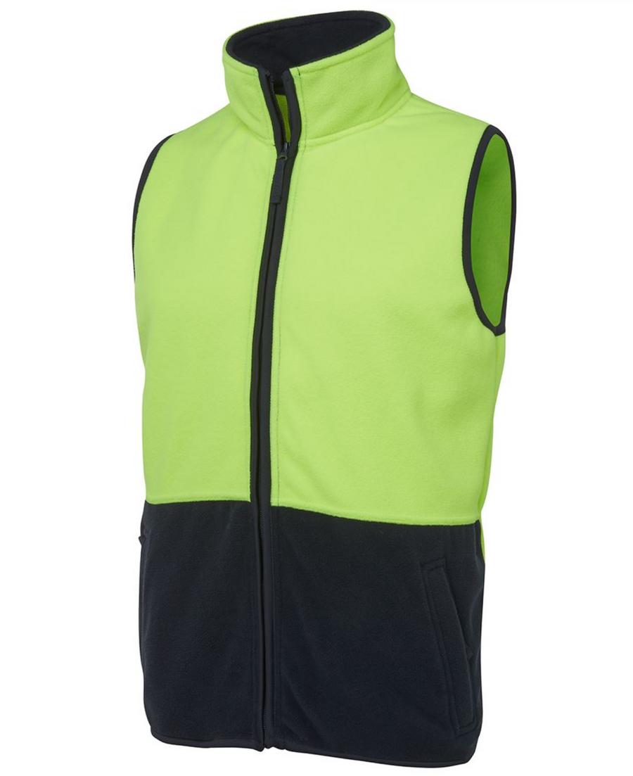 ACTIV EMBROIDERY DESIGNS. UNIFORMS. HI VIS POLAR VEST.