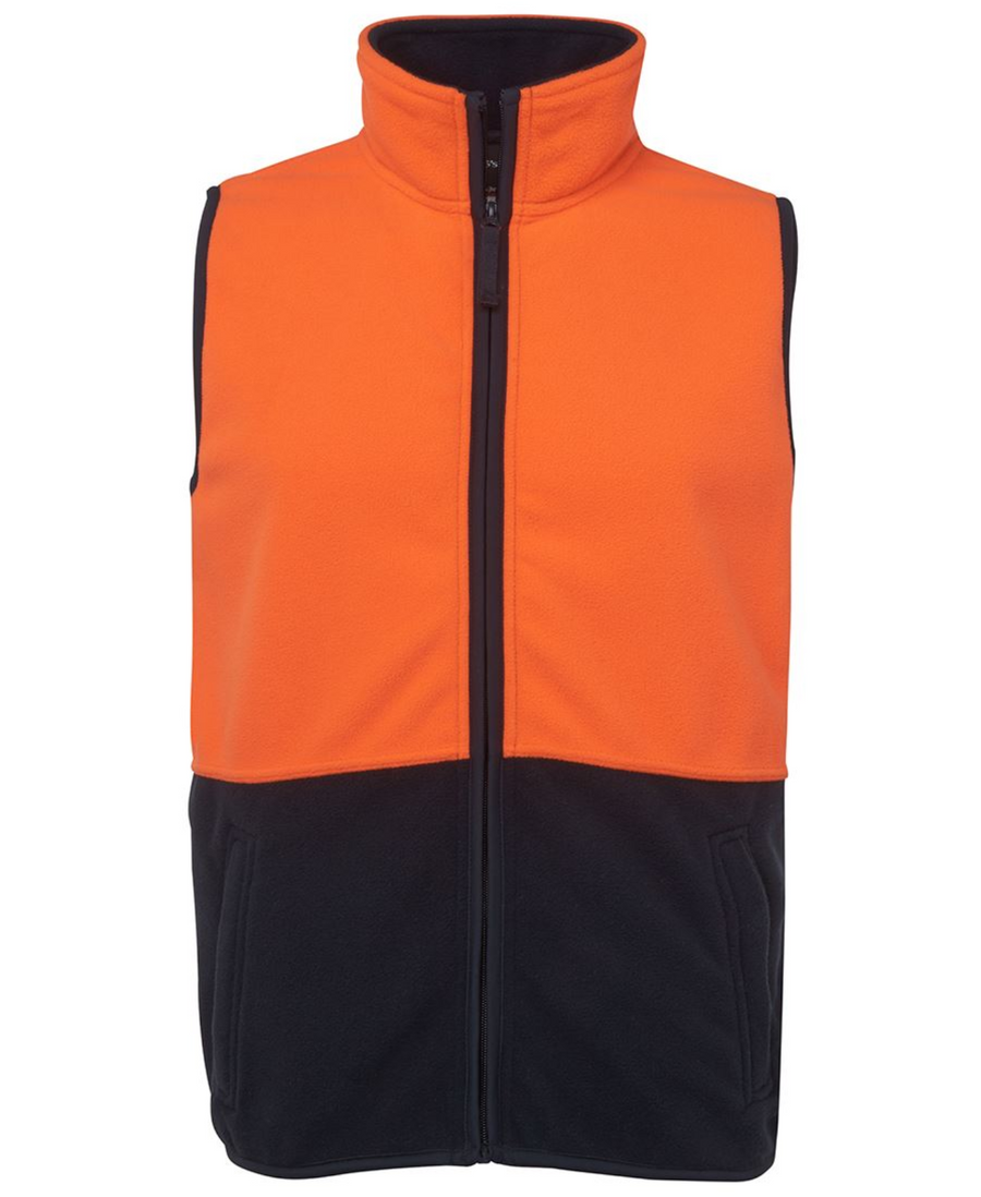 ACTIV EMBROIDERY DESIGNS. UNIFORMS. HI VIS POLAR VEST.