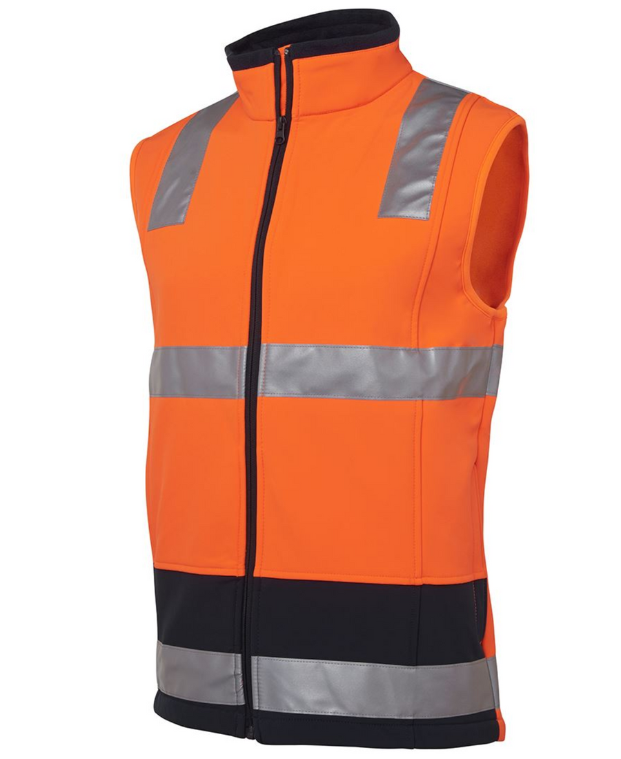 ACTIV EMBROIDERY DESIGNS. UNIFORMS. HI VIS (D+N) SOFTSHELL VEST.