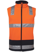 ACTIV EMBROIDERY DESIGNS. UNIFORMS. jb HI VIS (D+N) SOFTSHELL VEST.