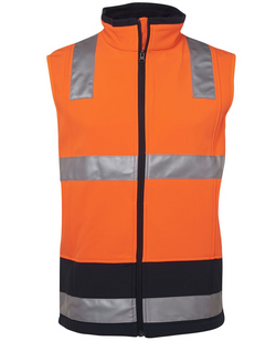 ACTIV EMBROIDERY DESIGNS. UNIFORMS. jb HI VIS (D+N) SOFTSHELL VEST.