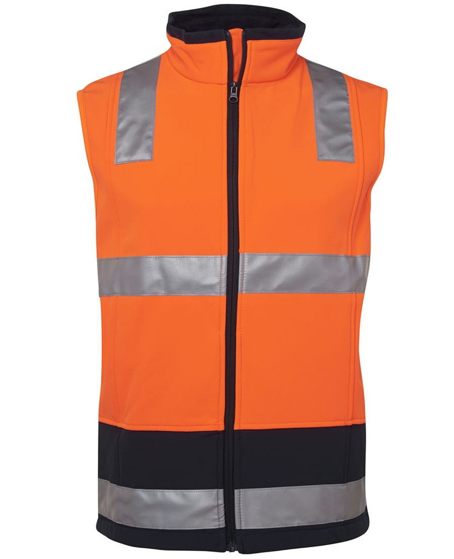 ACTIV EMBROIDERY DESIGNS. UNIFORMS. jb HI VIS (D+N) SOFTSHELL VEST.