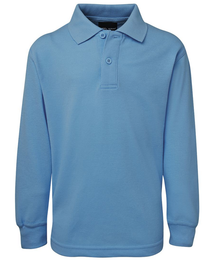 ACTIV EMBROIDERY DESIGNS. UNIFORMS.KIDS LONG SLEEVE POLO