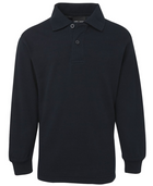 ACTIV EMBROIDERY DESIGNS. UNIFORMS. KIDS LONG SLEEVE POLO.