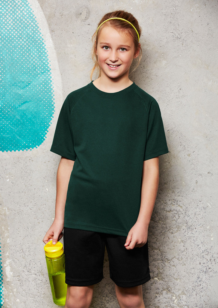 ACTIV EMBROIDERY DESIGNS.  UNIFORMS, SPORTSWEAR, BIZ COLLECTION KIDS  SPRINT T SHIRT