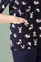 Womens Best Friends Scrub Top