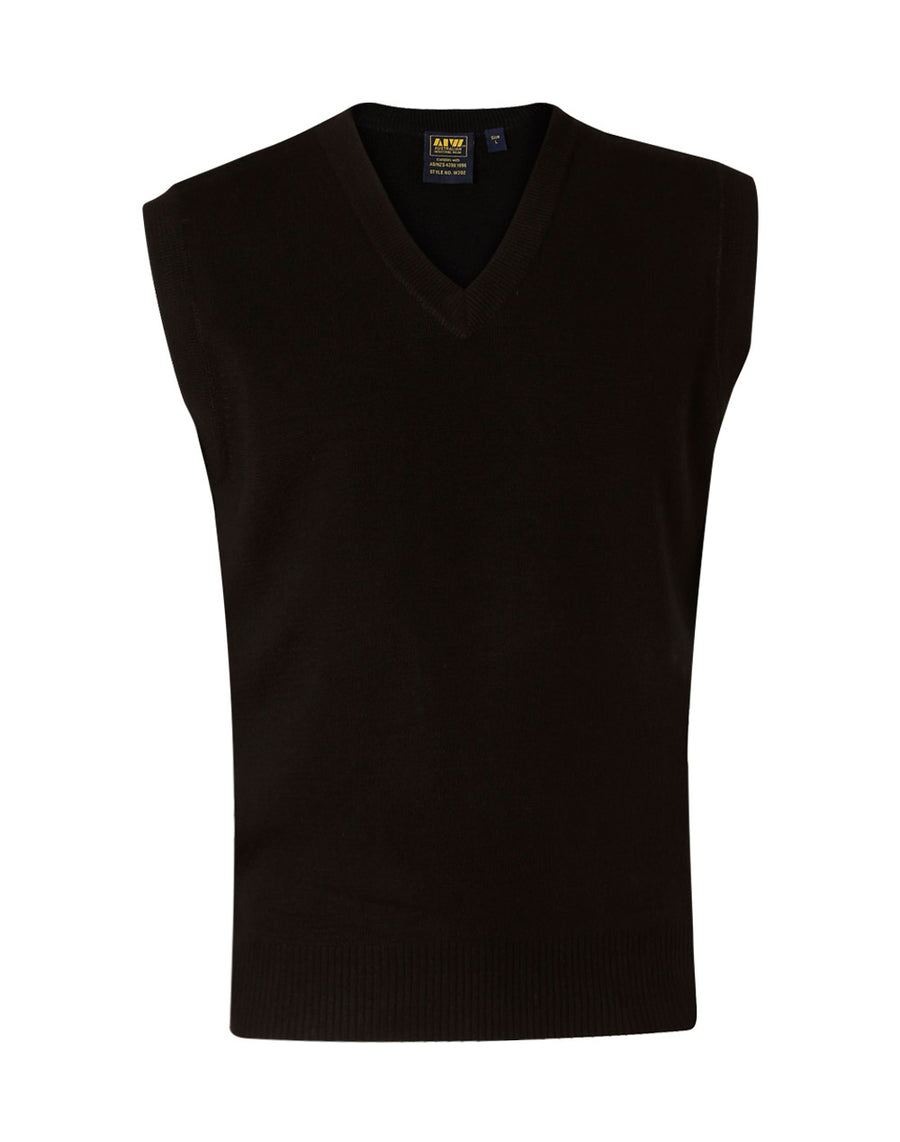 Unisex Wool/ Acrylic V-Neck Vest