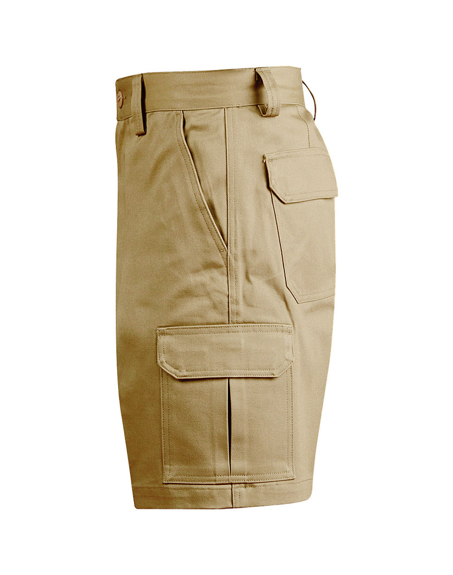 Heavy Cotton Drill Pre-Shrunk Cargo Shorts (Mens)