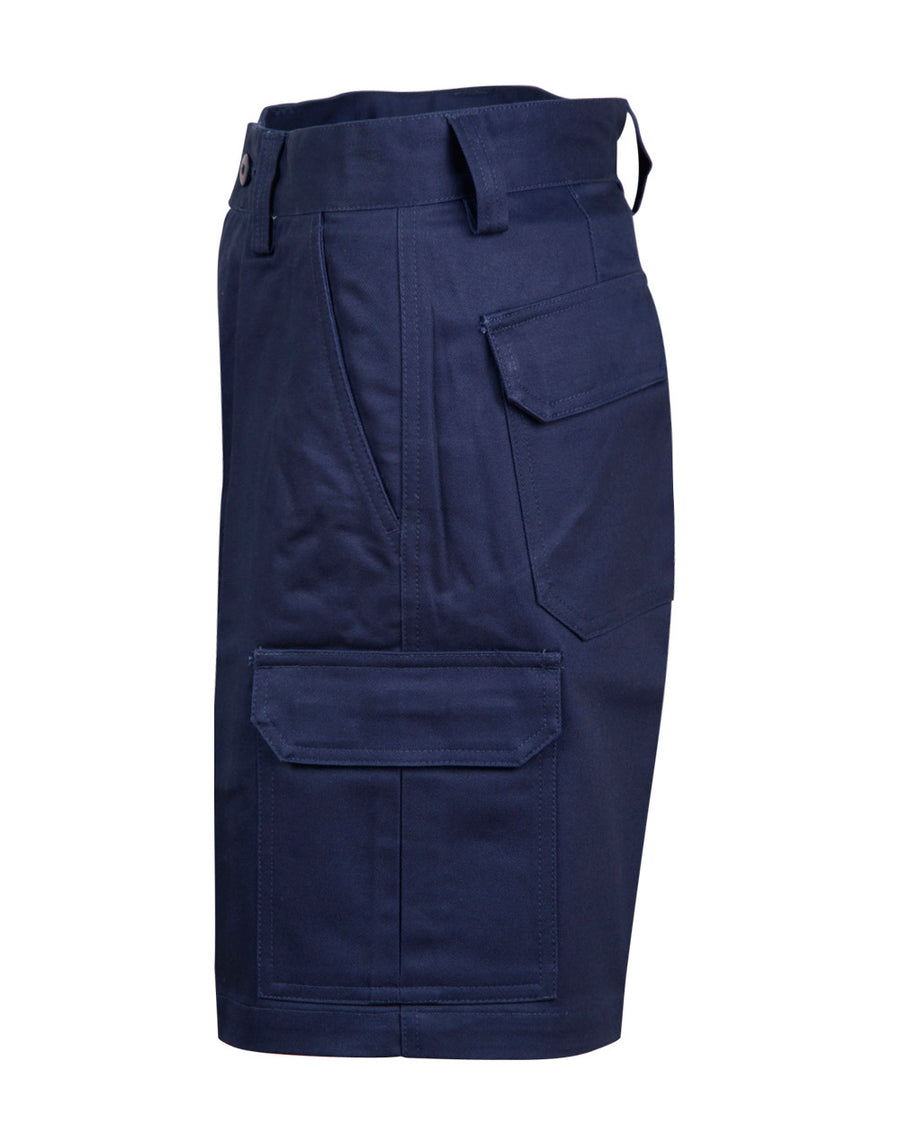 Heavy Cotton Drill Pre-Shrunk Cargo Shorts (Mens)