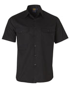 155gsm Cool-Breeze Cotton Short Sleeve Work Shirt (Mens)