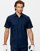 190gsm Cotton Drill Short Sleeve Work Shirt (Mens)