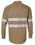 190gsm Cotton Drill Long Sleeve Work Shirt with 3M Tapes (Mens)