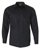 190gsm Cotton Drill Long Sleeve Work Shirt (Mens)
