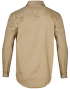 Stretch Long Sleeve Work Shirt With 2 Front Flap Pockets (Mens)