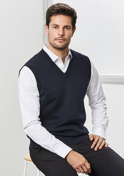ACTIV EMBROIDERY DESIGNS. UNIFORMS. WOOLMIX VEST. MENS.