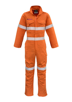 ACTIV EMBROIDERY DESIGNS. UNIFORMS. FR HOOP TAPED OVERALL. MENS