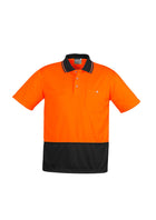 ACTIV EMBROIDERY DESIGNS, SYZMIK WORKWEAR, Unisex Hi Vis Basic Spliced Polo - Short Sleeve