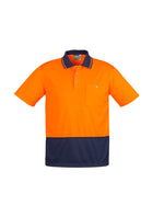 ACTIV EMBROIDERY DESIGNS, SYZMIK WORKWEAR, Unisex Hi Vis Basic Spliced Polo - Short Sleeve