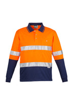Hi Vis Spliced L/S Polo -  Hoop Taped (Mens)