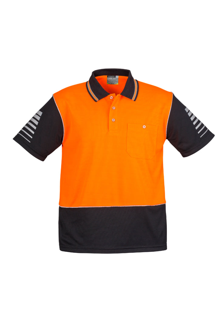 ACTIV EMBROIDERY DESIGNS, SYZMIC WORKWEAR, Hi Vis Zone Polo (Mens)