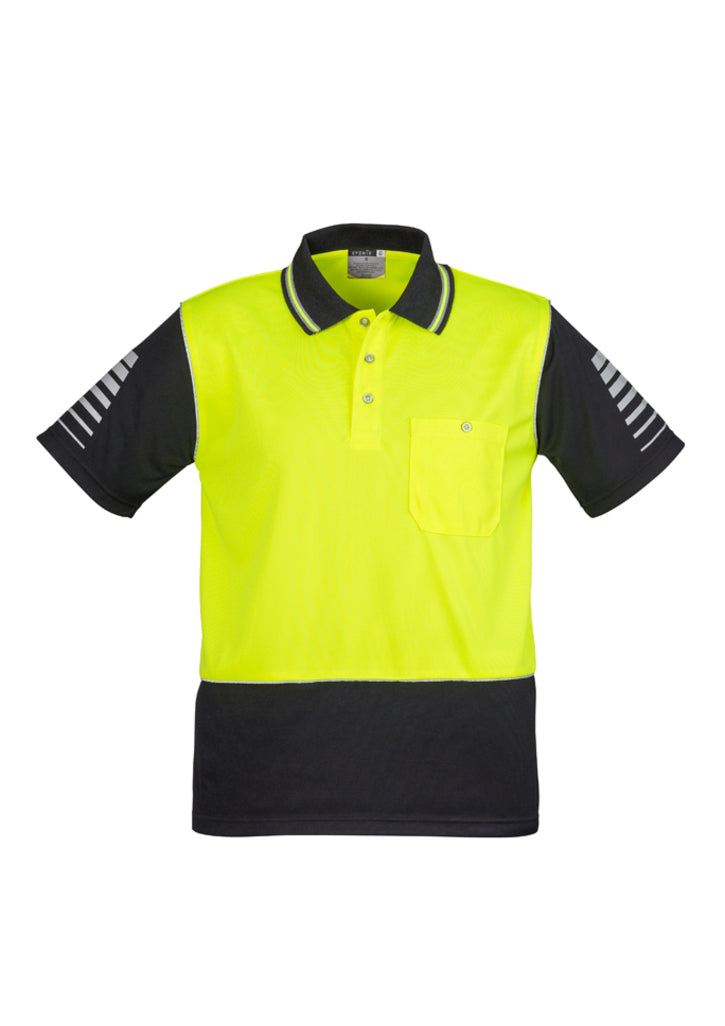 ACTIV EMBROIDERY DESIGNS, SYZMIC WORKWEAR, Hi Vis Zone Polo (Mens)