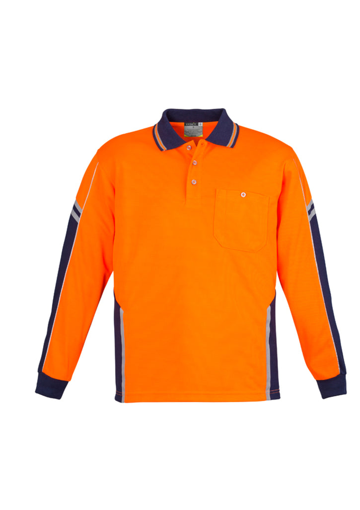 Hi Vis Squard L/S Polo (Mens)