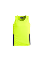 ACTIV EMBROIDERY DESIGNS.WORKWEAR. Unisex Hi Vis Squad Singlet