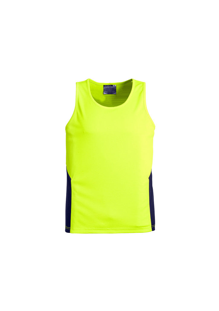 ACTIV EMBROIDERY DESIGNS.WORKWEAR. Unisex Hi Vis Squad Singlet