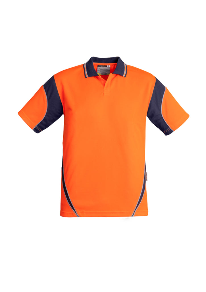 ACTIV EMBROIDERY DESIGNS, SYZMIK WORKWEAR, Hi Vis Aztec S/S Polo (Mens)