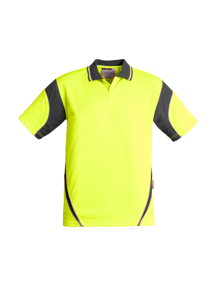 ACTIV EMBROIDERY DESIGNS, SYZMIK WORKWEAR, Hi Vis Aztec S/S Polo (Mens)