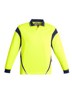 ACTIV EMBROIDERY DESIGNS, SYZMIK WORKWEAR, Hi Vis Aztec L/S Polo (Mens)