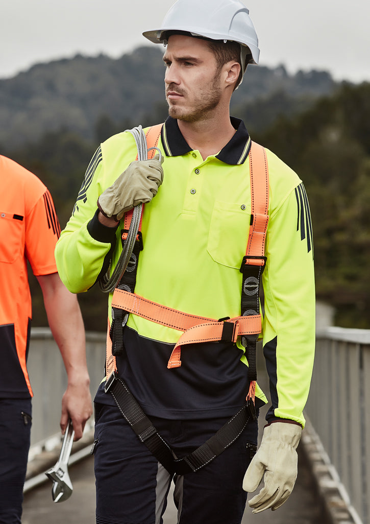 Hi Vis Flux L/S Polo (Mens)