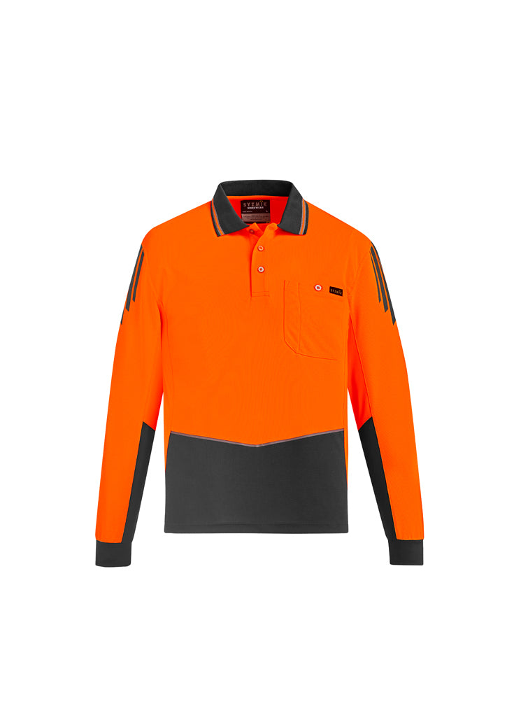 Hi Vis Flux L/S Polo (Mens)