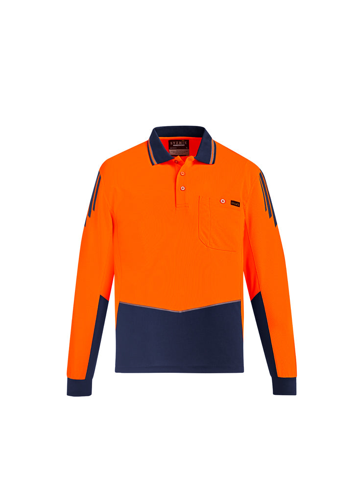 Hi Vis Flux L/S Polo (Mens)
