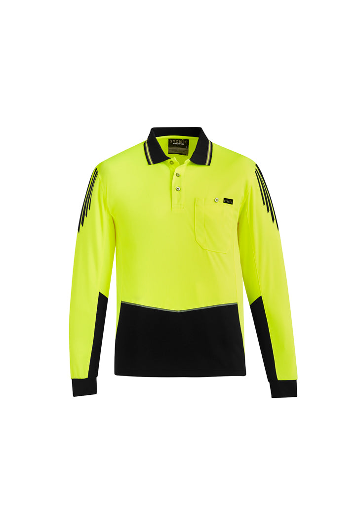 Hi Vis Flux L/S Polo (Mens)