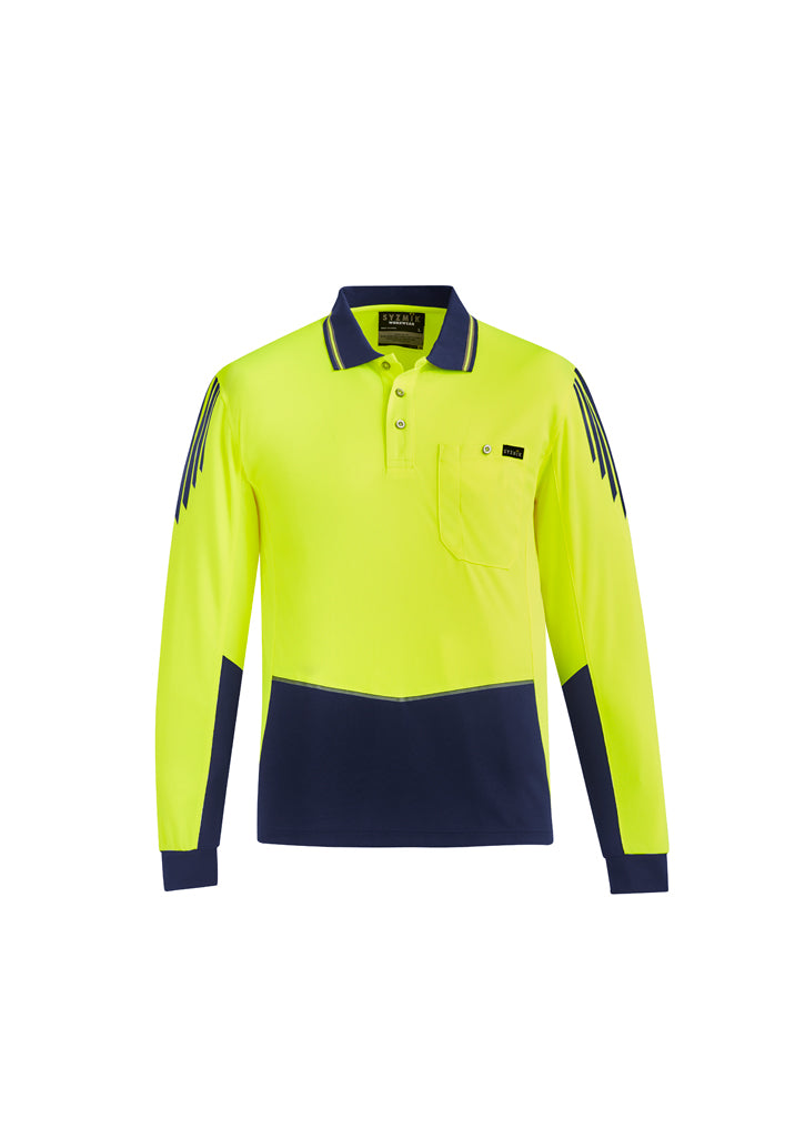 Hi Vis Flux L/S Polo (Mens)