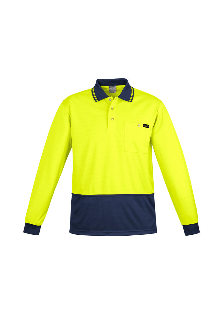 ACTIV EMBROIDERY DESIGNS, SYZMIK WORKWEAR, Men's Comfort Back L/S Polo