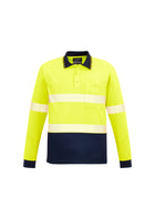 Unisex Hi Vis Segmented L/S Polo - Hoop Taped