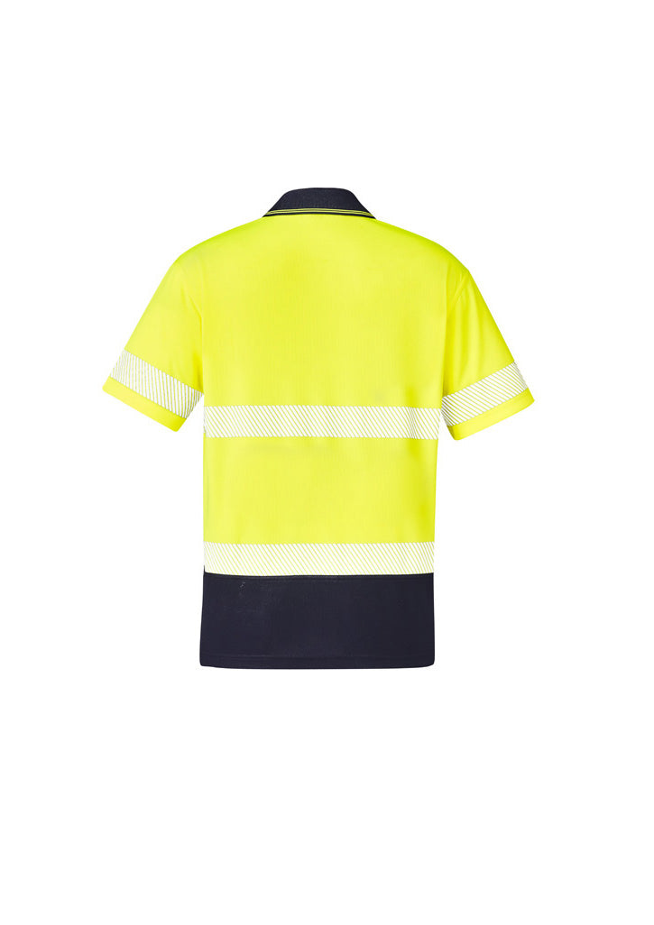 Unisex Hi Vis Segmented S/S Polo - Hoop Taped