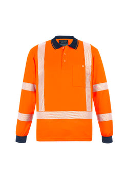 Unisex Hi Vis Segmented X Back NSW Rail Polo