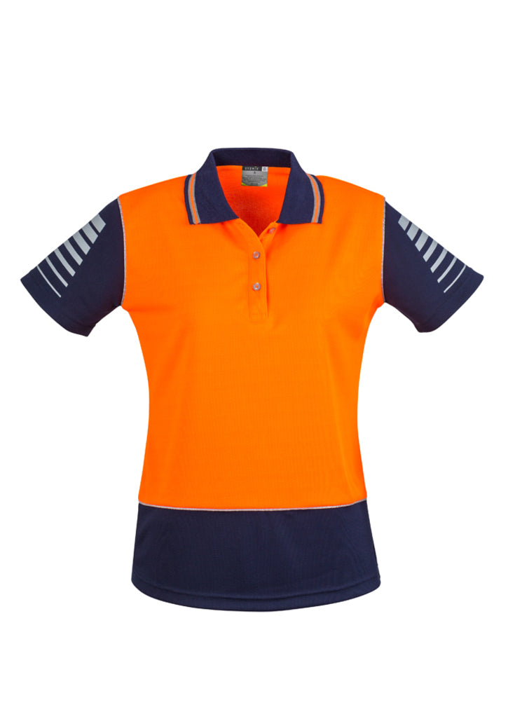 ACTIV EMBROIDERY DESIGNS, SYZMIK WORKWEAR, Hi Vis Zone Polo (Womens)